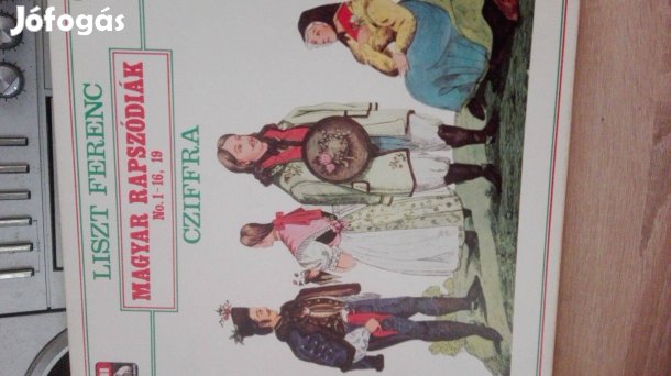 "Liszt Ferenc" 3 db 1976-os Magyar Rabszódiák bakelit lemez