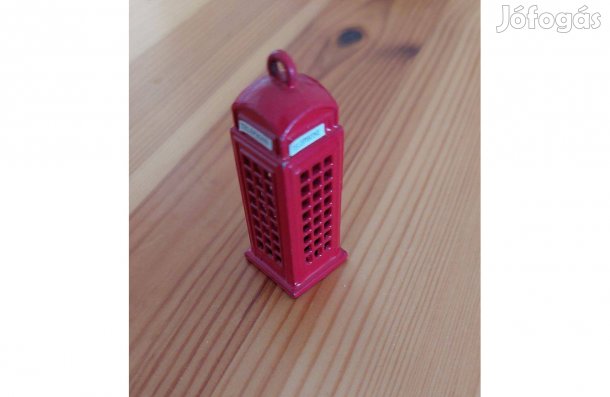 "Londoni telefonfülke" miniatűr kulcstartóra
