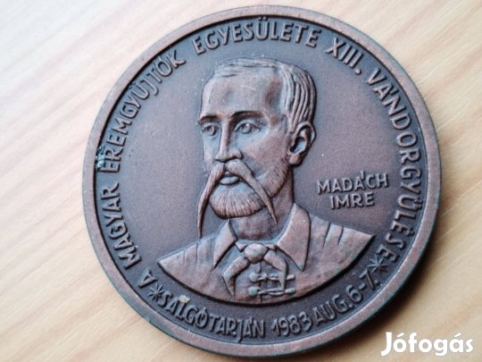 "Madách Imre" Bronz emlékérem
