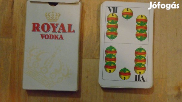 "Magyar Kártya" Royal Vodka reklámos hátlappal -újszerű Gyűjtőknek!