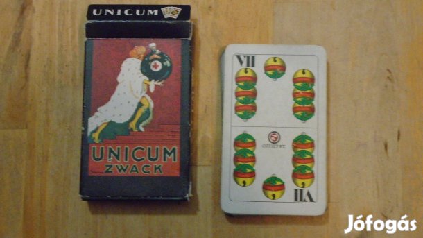 "Magyar Kártya" - Unicum Zwack hátlappal - újszerű - Gyűjtőknek!