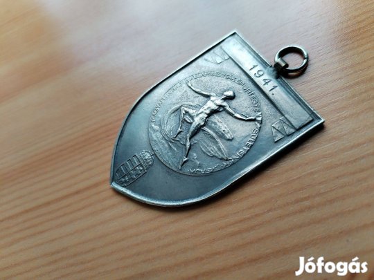 "Magyar Királyi Államvasutak" 1941-es Sport érem ritka db