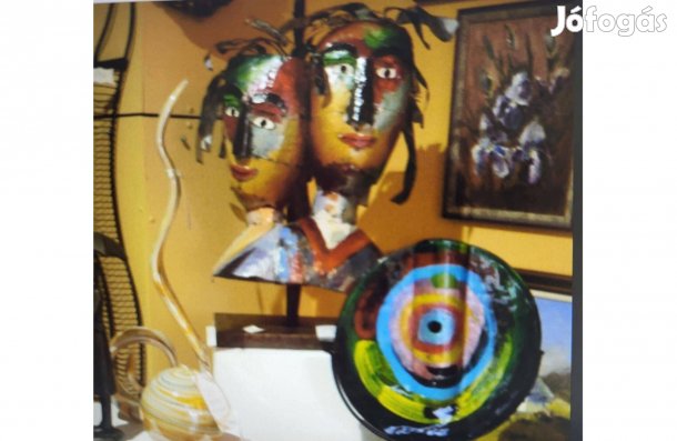 "Mi ketten" fém szobor, gyártó: Gilde Handwerk GmbH