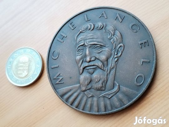 "Michelangelo" Bronz jelzett emlékérem
