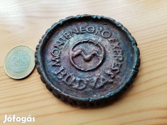 "Montenegró" érem Régi öntött bronz