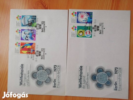 "Nemzetközi Ifjúsági Találkozó Berlin" 1973-as Német FDC