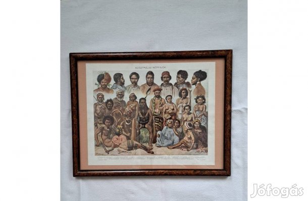 "Népfajok" - színes nyomat 3 db