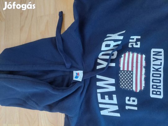 New York felíratú kapucnis felső