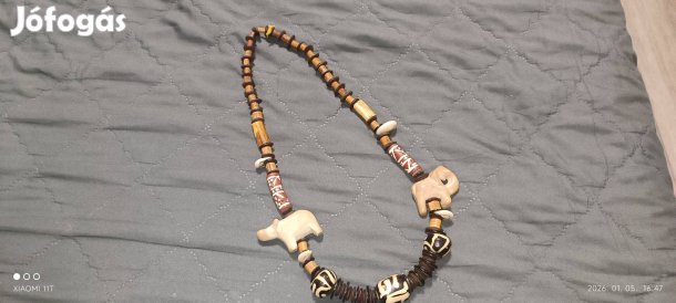 Nyaklánc Nyakék Afrikai autentikus egyedi luxus Utánvét! 