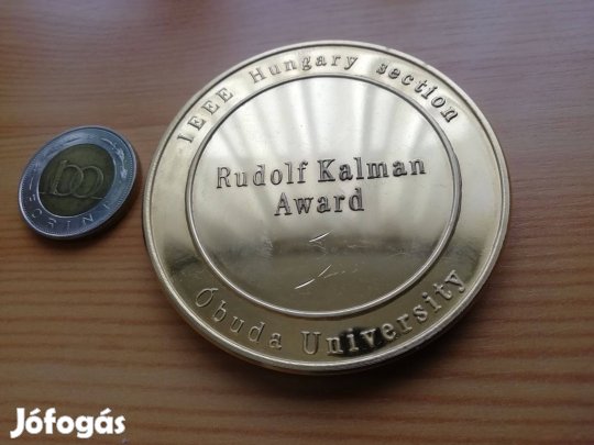 "Rudolf Kalman Dij" Óbudai Egyetem aranyozott kitüntető érem