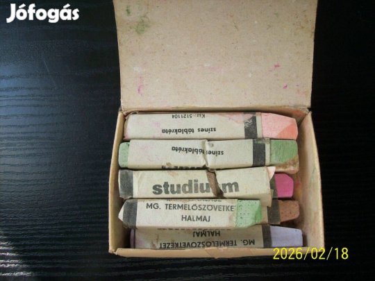 "Studium" színes táblakréta-Aranykalász MGTSZ Halmaj