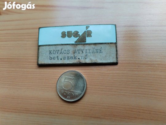 "Sugár üzletközpont" Régi Dolgozói jelvény ritka db
