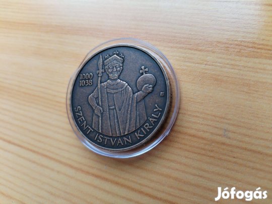 "Szent István Király" 2021-es bronz emlékpénz ritka db