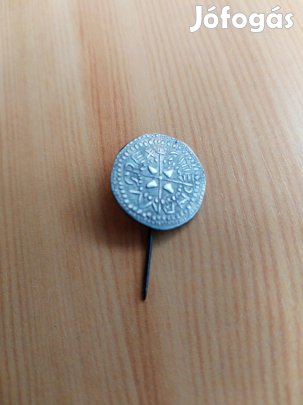 "Szent István király denár" MÉE jelzet ezüst jelvénye ritka db