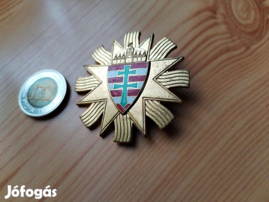 "Szent László Rend" Tisztikereszt aranyozott szép db