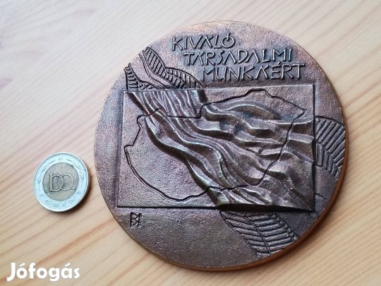 "Társadalmi Munkáért" Jelzet kitüntető bronz plaket