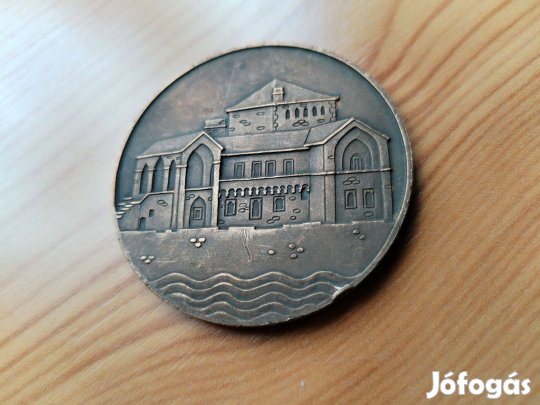 "Tata városáért" Kitüntető bronz plakett régi db