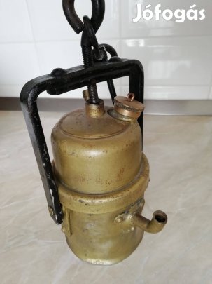 "Tatabányai Bányász" Régi eredeti karbid lámpa
