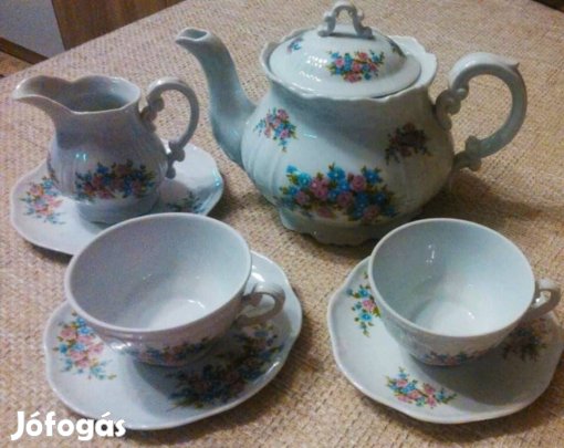 Teás porcelánok (Zsolnay) pótlásnak, kiegészítésnek hibátlan eladó!