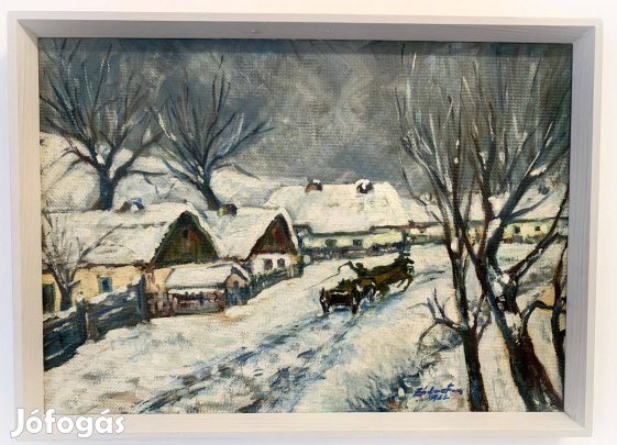 "Téli hangulat" olajfestmény