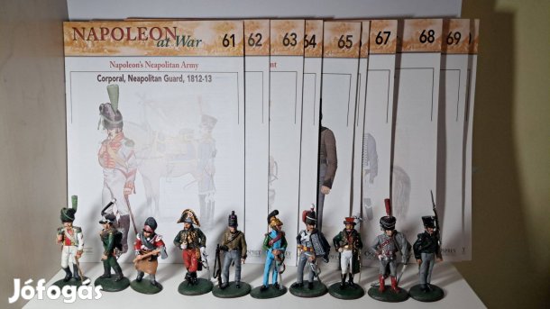 +Teljes Napóleoni sorozat kiadvánnyal ólomkaton61-70 Del Prado
