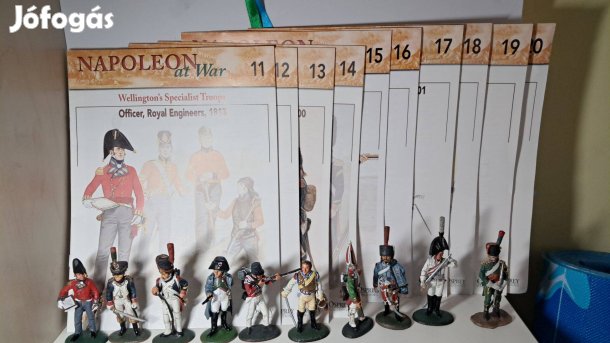 +Teljes Napóleoni sorozat kiadvánnyal ólomkatona11-20 Del Prado