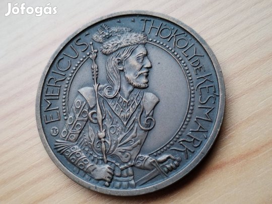 "Tököly Imre" Erdély Fejedelme bronz emlékérem