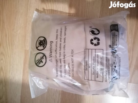 Új Zöld/bézs színű kapucnis pulóver.