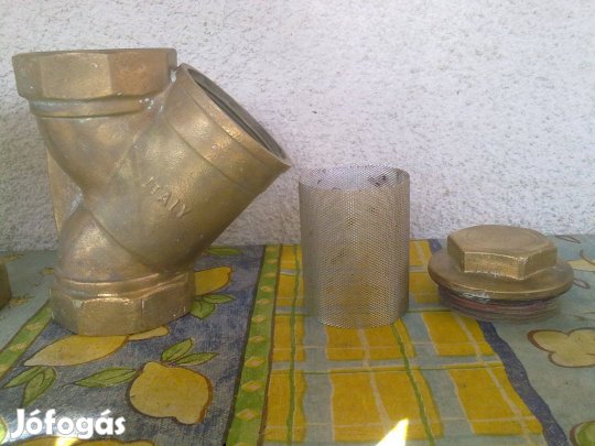 "Y" szűrő, 2"-os rézházas szűrőidom (BB) szennyfogó (1db)