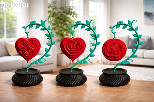 ? Egyedi Szívvirág Asztaldísz - Tökéletes Ajándék Anyák Napjára ?