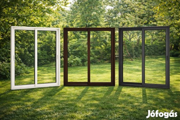 ? Kétszárnyú tolóajtós teraszajtók - Azonnal Raktárról! 180x200 cm 