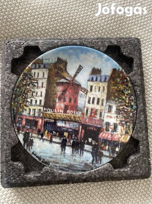 ,,Le Moulin Rouge" - Limoges porcelán dísztányér
