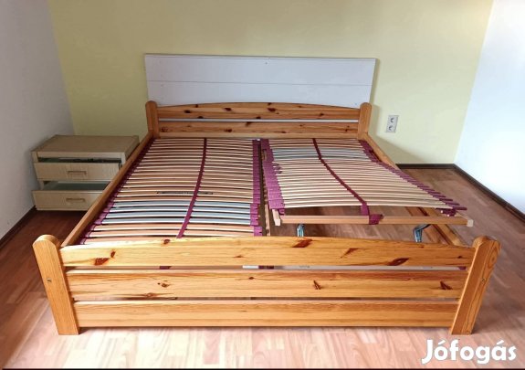 !!Raktárürítes!!Tömör fenyő franciaágy