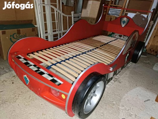 !!Raktárürítes!!Versenyautó kialakítású ágy