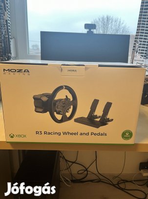 ? Új Moza R3 Racing Wheel + Pedals - dobozos, nem használt