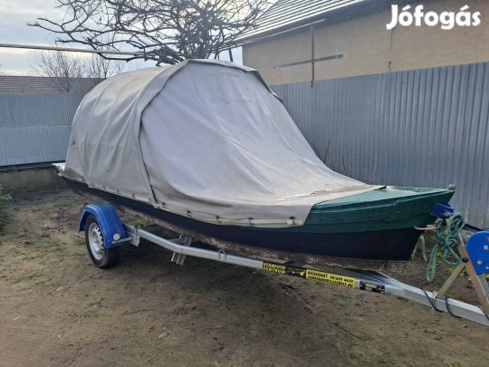 aluminium csónak + motor