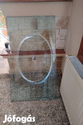 edzett üveg mosdó kagyló 