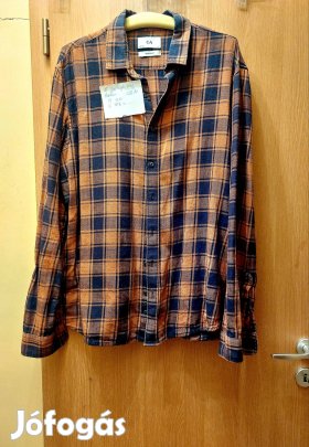 favagó flanel ing XL  barna