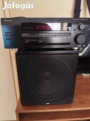 stereo / házimozi erősítő+passzív mélyláda  30 cm hangszoro