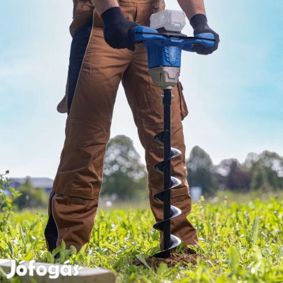 akkus földfúró - akkuval töltővel!-20V | 800 mm fúrási hossz | 100 mm