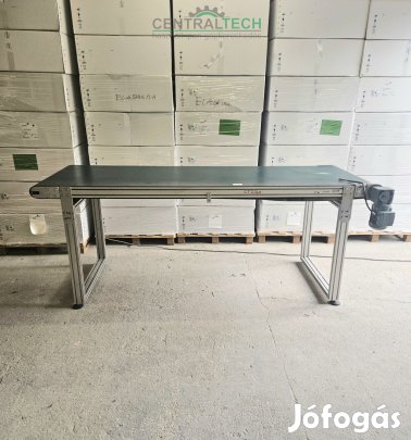 alu vázas szállítószalag 2510x800mmm 4m/perc válogatószalag.