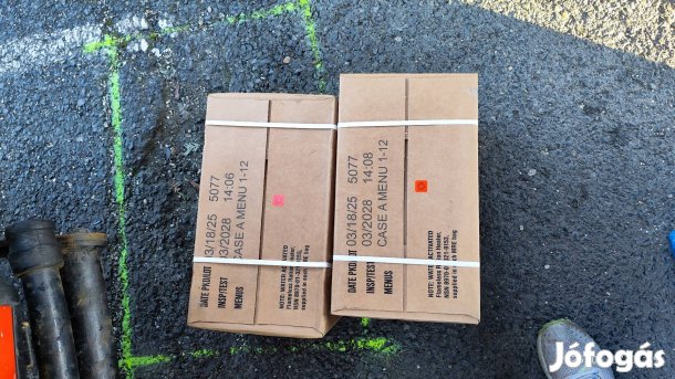 amerikai MRE karton.