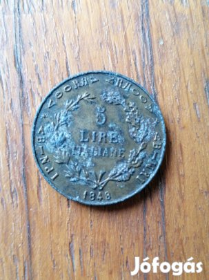 antik 1848 Italia 5 líra