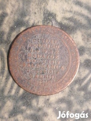 antik Ciudad Rodrigo Madrid 1812 érme