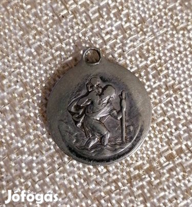 antik Szent Kristóf medál