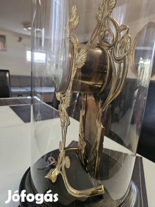 antik, francia asztali óra  eredeti burával