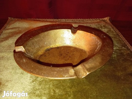 antik brutális réz retro hamutartó hagyatékból 
