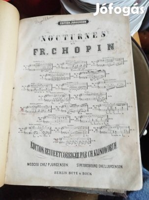 antik chopin kotta 1800as évek végéről