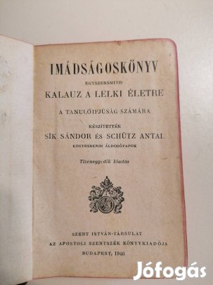 antik imádságos könyv tanuló ifjúság számára 