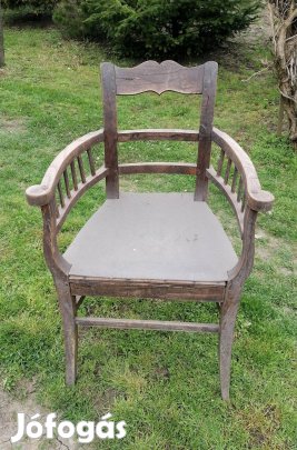 antik keményfa gondolkodó szék